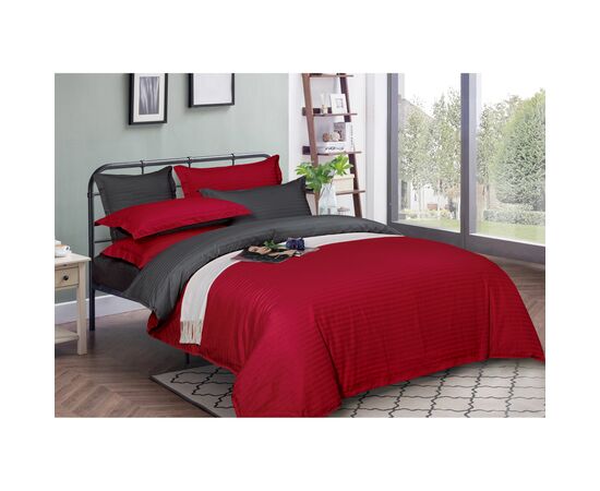 Пододеяльник MirSon Satin Stripe 30-0018 + 30-0012 Jeren 200х220 см (2200005264249)