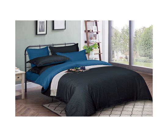 Пододеяльник MirSon Satin Stripe 30-0021 + 30-0019 Minhvan 200х220 см (2200005267448)