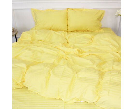 Пододеяльник MirSon Satin Stripe 30-0003 Intense Yellow 220х240 см (2200005248362)