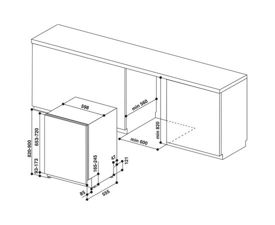 Посудомийна машина Hotpoint-Ariston HI5010C, зображення 4 Посудомийна машина Hotpoint-Ariston HI5010C, зображення 4