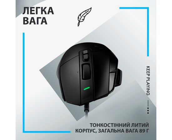 Мышка Logitech G502 X USB Black (910-006138), изображение 6 Мышка Logitech G502 X USB Black (910-006138), изображение 6