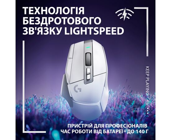Мышка Logitech G502 X Lightspeed Wireless White (910-006189), изображение 3 Мышка Logitech G502 X Lightspeed Wireless White (910-006189), изображение 3