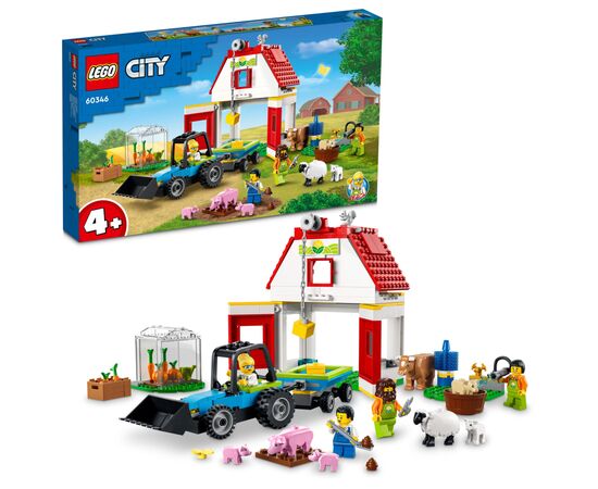 Конструктор LEGO City Farm Животные на ферме и в сарае 230 деталей (60346), изображение 2 Конструктор LEGO City Farm Животные на ферме и в сарае 230 деталей (60346), изображение 2