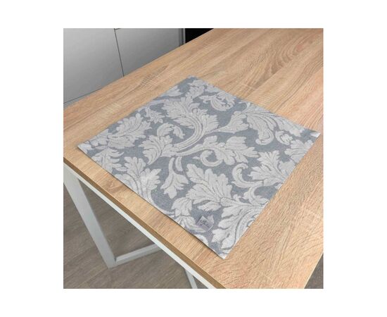 Серветка на стіл Прованс Сяйво Сіре срібло 40х40 см (4823093436091), зображення 2 Серветка на стіл Прованс Сяйво Сіре срібло 40х40 см (4823093436091), зображення 2