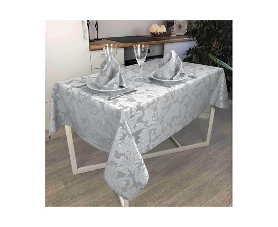 Серветка на стіл Прованс Сяйво Сіре срібло 40х40 см (4823093436091), зображення 3 Серветка на стіл Прованс Сяйво Сіре срібло 40х40 см (4823093436091), зображення 3
