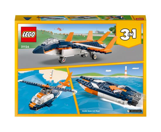 Конструктор LEGO Creator Сверхзвуковой самолет 215 деталей (31126), изображение 10 Конструктор LEGO Creator Сверхзвуковой самолет 215 деталей (31126), изображение 10