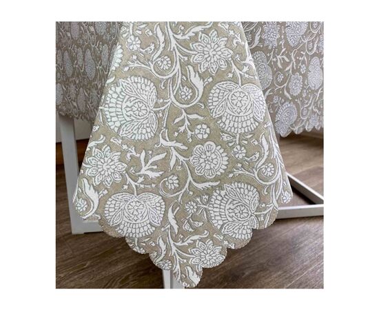 Скатерть Прованс непромокаемая Simfoni Цветы на бежевом 120х136 (4823093432536), изображение 3 Скатерть Прованс непромокаемая Simfoni Цветы на бежевом 120х136 (4823093432536), изображение 3