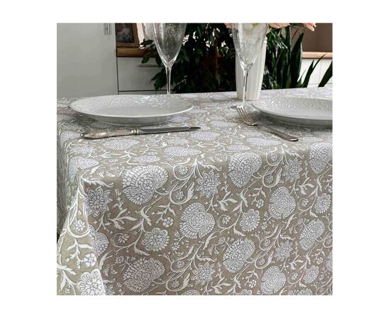 Скатерть Прованс непромокаемая Simfoni Цветы на бежевом 120х136 (4823093432536), изображение 4 Скатерть Прованс непромокаемая Simfoni Цветы на бежевом 120х136 (4823093432536), изображение 4