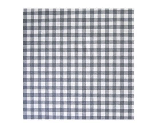 Скатерть Прованс непромокаемая Simfoni серая клетка 136х136 (4823093421943), изображение 2