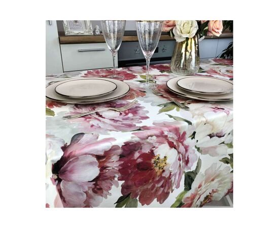 Скатерть Прованс непромокаемая Simfoni Jane Pink 180х136 (4823093433281), изображение 2 Скатерть Прованс непромокаемая Simfoni Jane Pink 180х136 (4823093433281), изображение 2