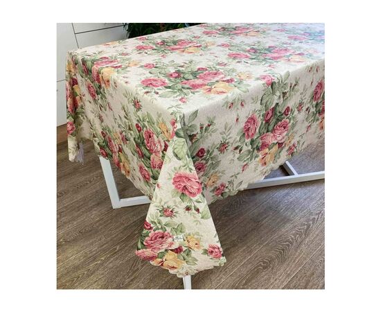 Скатерть Прованс непромокаемая Simfoni Букет роз 180х136 (4823093431713), изображение 2 Скатерть Прованс непромокаемая Simfoni Букет роз 180х136 (4823093431713), изображение 2