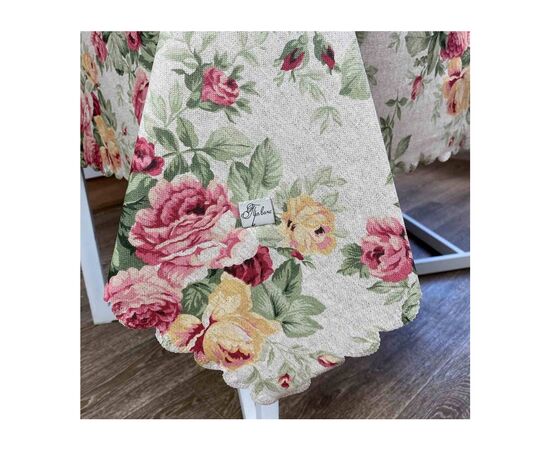 Скатерть Прованс непромокаемая Simfoni Букет роз 180х136 (4823093431713), изображение 4 Скатерть Прованс непромокаемая Simfoni Букет роз 180х136 (4823093431713), изображение 4