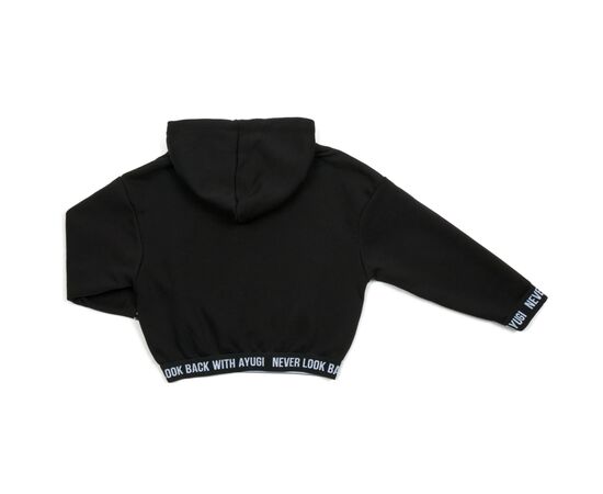 Кофта A-Yugi с капюшоном (4320-152G-black), изображение 2 Кофта A-Yugi с капюшоном (4320-152G-black), изображение 2