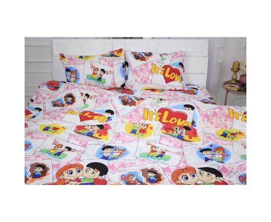 Постільна білизна MirSon Бязь Premium 17-0109 Love 110х140 (2200001606074), зображення 2 Постільна білизна MirSon Бязь Premium 17-0109 Love 110х140 (2200001606074), зображення 2