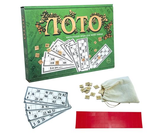 Настольная игра Strateg Лото с деревянными фишками (4820220561794), изображение 2 Настольная игра Strateg Лото с деревянными фишками (4820220561794), изображение 2