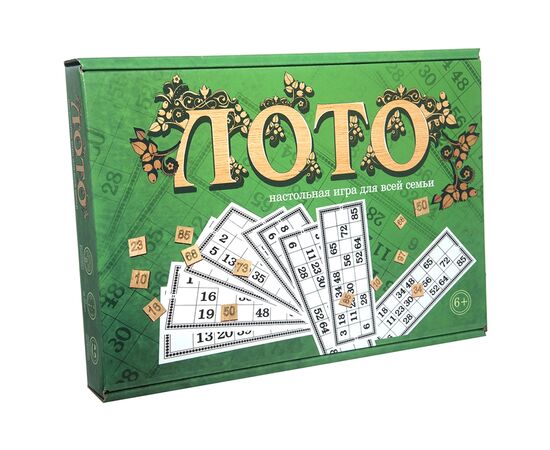 Настольная игра Strateg Лото с деревянными фишками (4820220561794)