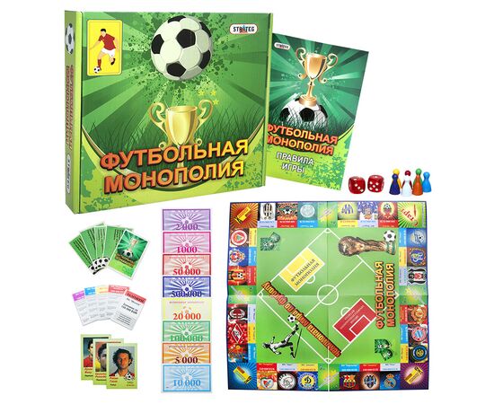Настольная игра Strateg Футбольная монополия (4820175992261), изображение 2 Настольная игра Strateg Футбольная монополия (4820175992261), изображение 2