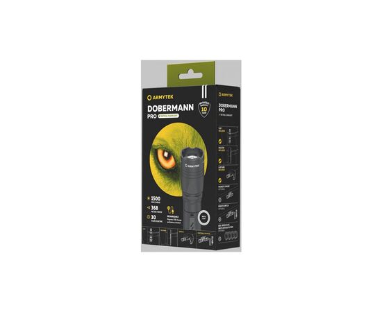 Фонарь Armytek Dobermann Pro Marnet USB White (F07501C), изображение 3 Фонарь Armytek Dobermann Pro Marnet USB White (F07501C), изображение 3