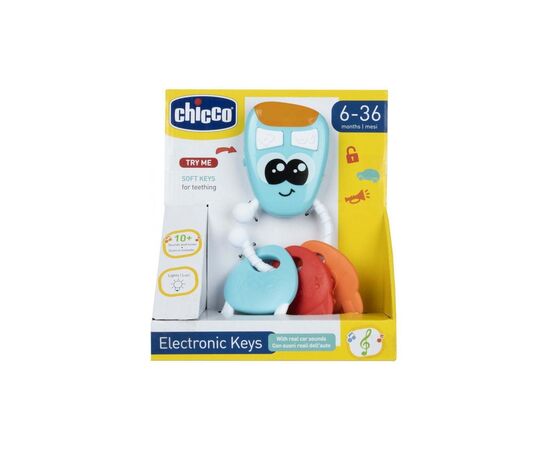 Прорезыватель Chicco погремушка Электронные ключи (11163.00), изображение 3 Прорезыватель Chicco погремушка Электронные ключи (11163.00), изображение 3