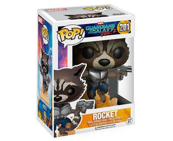 Фигурка для геймеров Funko Pop Енот Ракета серии "Стражи Галактики" 9.6 см (13270-PX-1RY), изображение 2 Фигурка для геймеров Funko Pop Енот Ракета серии "Стражи Галактики" 9.6 см (13270-PX-1RY), изображение 2