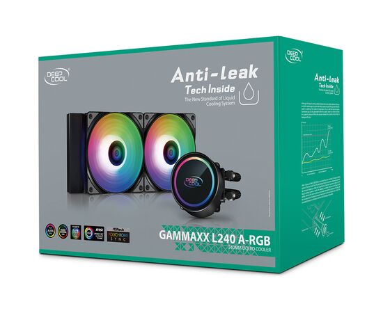 Система водного охлаждения Deepcool GAMMAXX L240 A-RGB, изображение 8 Система водного охлаждения Deepcool GAMMAXX L240 A-RGB, изображение 8