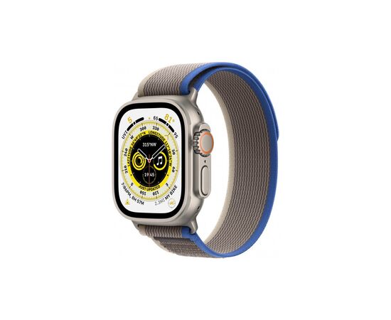 Смарт-годинник Apple Watch Ultra GPS + Cellular, 49mm Titanium Case with Blue/Gray Trail Loop -M/L (MQFV3UL/A)