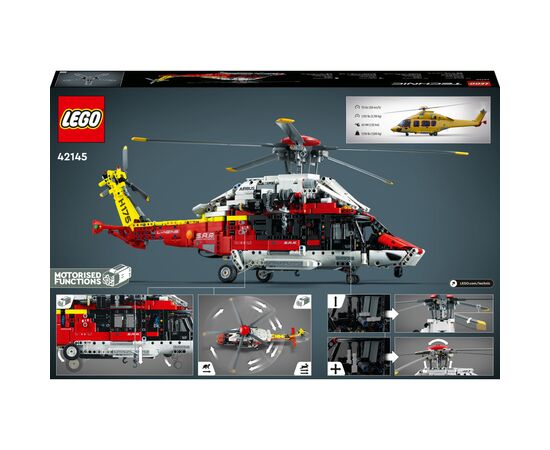 Конструктор LEGO Technic Рятувальний гелікоптер Airbus H175 2001 деталь (42145), зображення 7 Конструктор LEGO Technic Рятувальний гелікоптер Airbus H175 2001 деталь (42145), зображення 7