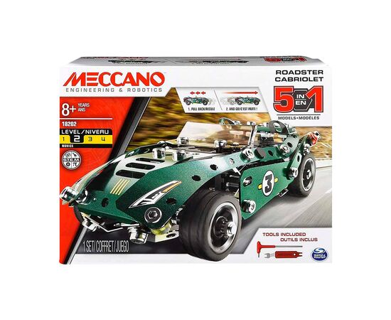 Конструктор Meccano Engineering and robotics Родстер Кабриолет 5 в 1 Инерции (6040176)