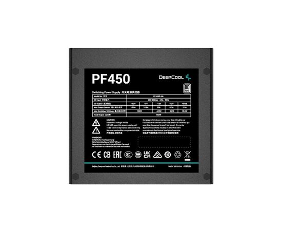 Блок питания Deepcool 450W PF450 (R-PF450D-HA0B-EU), изображение 3 Блок питания Deepcool 450W PF450 (R-PF450D-HA0B-EU), изображение 3