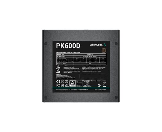 Блок питания Deepcool 600W PK600D (R-PK600D-FA0B-EU), изображение 3 Блок питания Deepcool 600W PK600D (R-PK600D-FA0B-EU), изображение 3