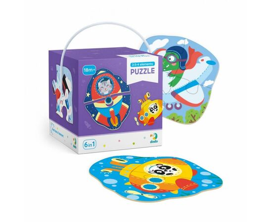 Пазл DoDo 2-3-4 элементы Транспорт (300154), изображение 2 Пазл DoDo 2-3-4 элементы Транспорт (300154), изображение 2