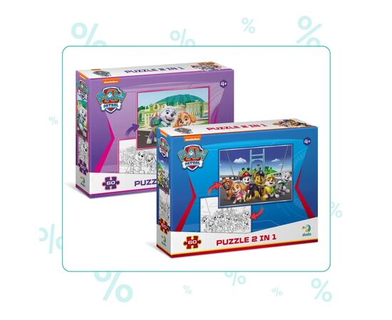 Пазл DoDo на 60 элементов 2 в 1 Paw Patrol (200161)