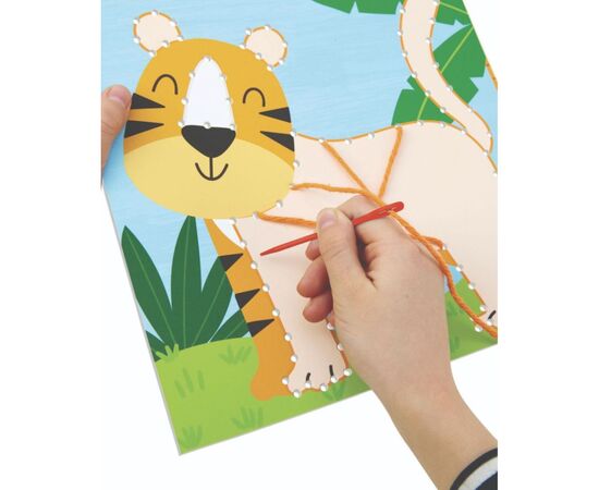 Набір для творчості Let's Craft String Art Тропічні джунглі (SAP002), зображення 3 Набір для творчості Let's Craft String Art Тропічні джунглі (SAP002), зображення 3