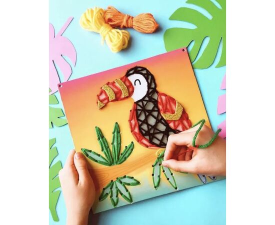 Набор для творчества Let's Craft String Art Тропические джунгли (SAP002)