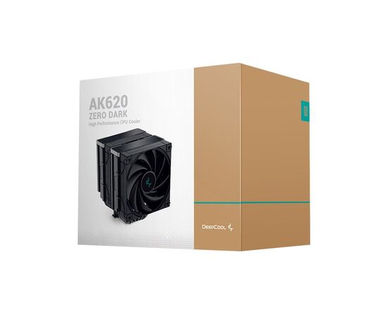 Кулер до процесора Deepcool AK620 ZERO DARK, зображення 9 Кулер до процесора Deepcool AK620 ZERO DARK, зображення 9