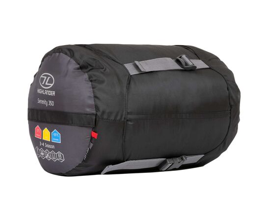 Спальный мешок Highlander Serenity 350/-7C Charcoal Left (S (925871), изображение 6 Спальный мешок Highlander Serenity 350/-7C Charcoal Left (S (925871), изображение 6