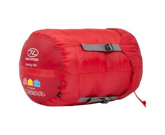 Спальный мешок Highlander Serenity 450/-10C Red Left (SB187 (925872), изображение 5 Спальный мешок Highlander Serenity 450/-10C Red Left (SB187 (925872), изображение 5