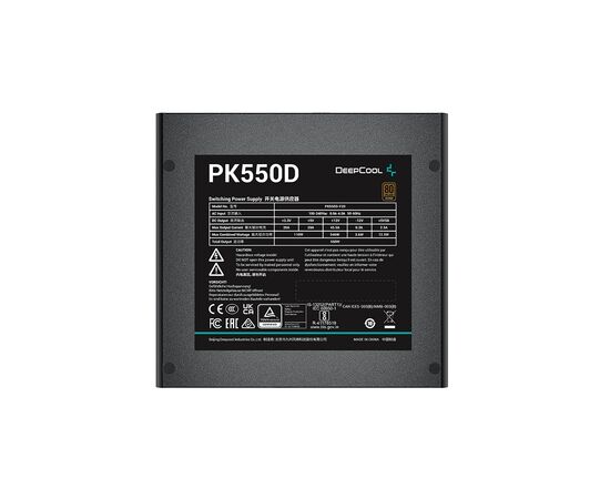Блок питания Deepcool 550W PK550D (R-PK550D-FA0B-EU), изображение 3 Блок питания Deepcool 550W PK550D (R-PK550D-FA0B-EU), изображение 3