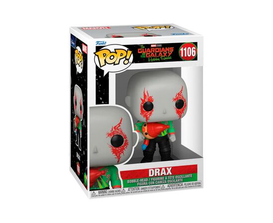 Фигурка для геймеров Funko Pop серии Стражи галактики: Holiday Special – Дракс (64330), изображение 4 Фигурка для геймеров Funko Pop серии Стражи галактики: Holiday Special – Дракс (64330), изображение 4