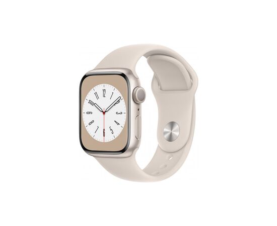 Смарт-годинник Apple Watch Series 8 GPS 41mm Starlight Aluminium Case with Starlight Sport Band - Regular (MNP63UL/A)