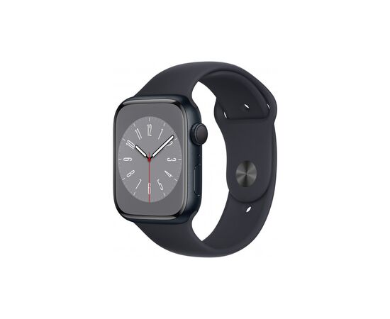 Смарт-часы Apple Watch Series 8 GPS 45mm Midnight Aluminium Case with Midnight Sport Band - Regular (MNP13UL/A)