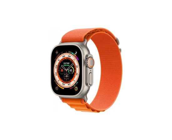Смарт-годинник Apple Watch Ultra GPS + Cellular, 49mm Titanium Case with Orange Alpine Loop -Medium (MQFL3UL/A), зображення 2 Смарт-годинник Apple Watch Ultra GPS + Cellular, 49mm Titanium Case with Orange Alpine Loop -Medium (MQFL3UL/A), зображення 2