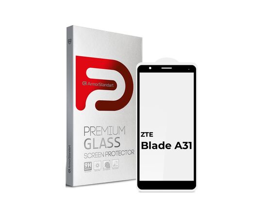 Стекло защитное Armorstandart Full Glue ZTE Blade A31 Black (ARM65504)