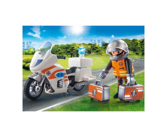 Конструктор Playmobil City life Мотоцикл МЧС (70051), изображение 3 Конструктор Playmobil City life Мотоцикл МЧС (70051), изображение 3