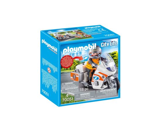 Конструктор Playmobil City life Мотоцикл МЧС (70051)