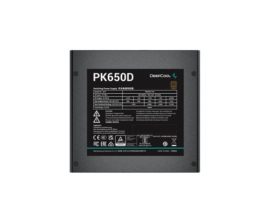 Блок питания Deepcool 650W PK650D (R-PK650D-FA0B-EU), изображение 3 Блок питания Deepcool 650W PK650D (R-PK650D-FA0B-EU), изображение 3