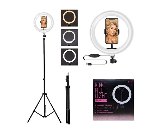 Набір блогера ACCLAB Led RING lamp 10inch with holder for mobile (1283126551970)