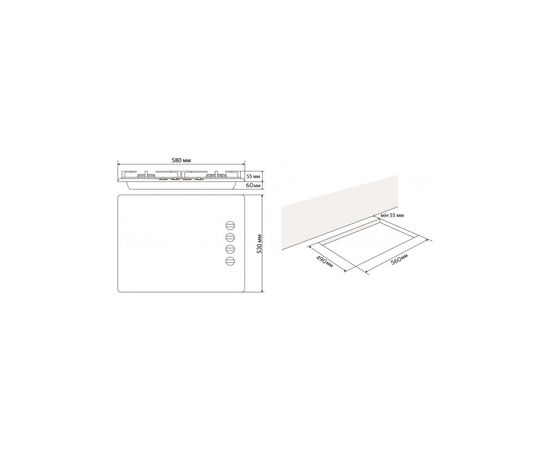 Варочная поверхность Jantar HGR 60 WH EF, изображение 9 Варочная поверхность Jantar HGR 60 WH EF, изображение 9