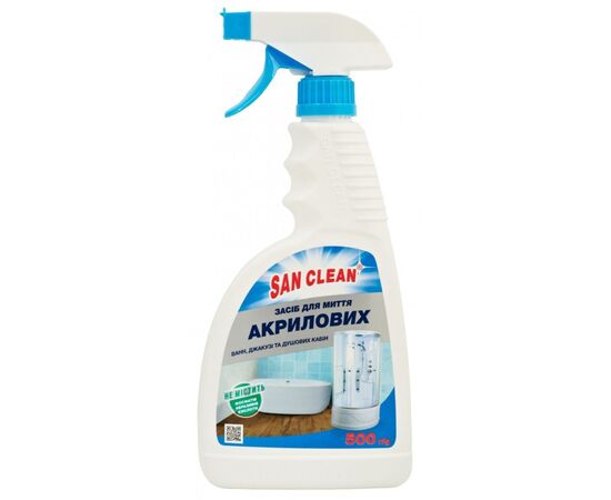Спрей для чищення ванн San Clean для акрилових ванн 500 г (4820003543023)