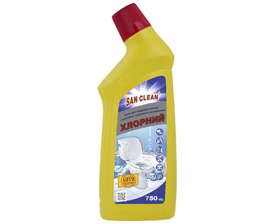 Средство для чистки унитаза San Clean Хлорное 750 г (4820003543337)